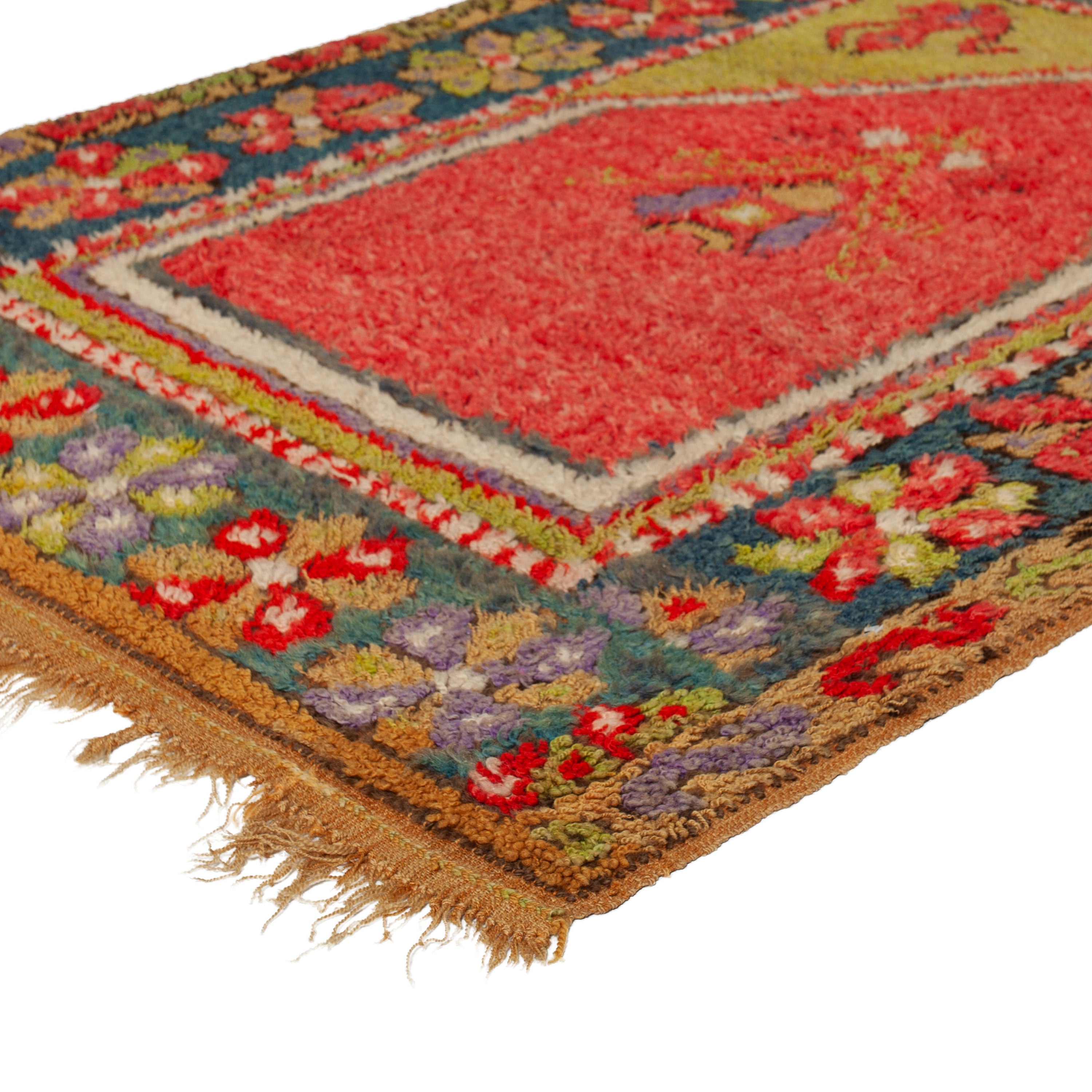 Vintage Traditional Anatolian Wool Rug - 3'5" x 4'11"