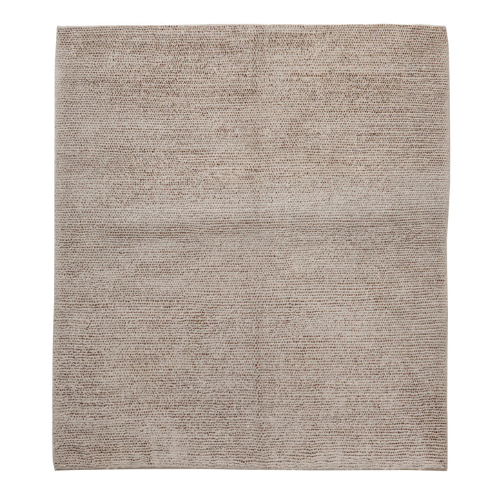 Brown Modern Wool Rug - 4'11" x 5'