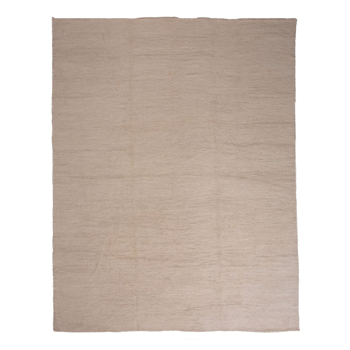 Beige Modern Wool Rug - 10'11" x 13'9"