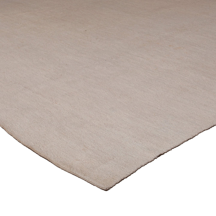 Beige Modern Wool Rug - 10'11" x 13'9"