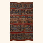 Multi Vintage Flatweave Wool Rug - 5'5" x 9'3" Default Title