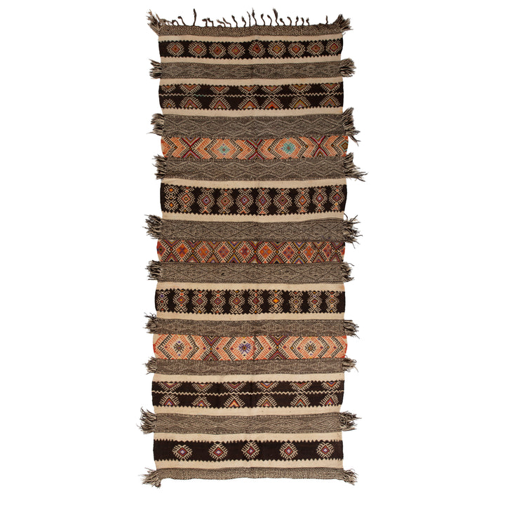 Multi Vintage Moroccan Wool Runner - 4'11" x 12'10" Default Title