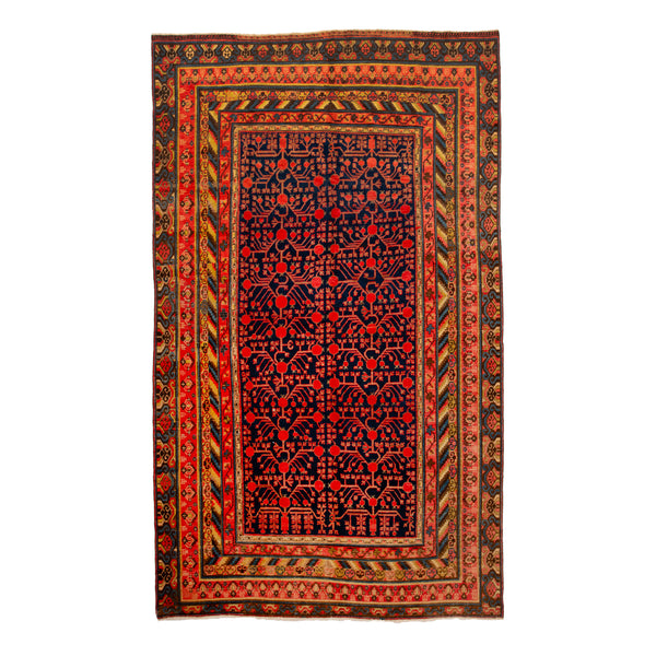 Vintage Traditional Anatolian Wool Rug - 7'8" x 13'