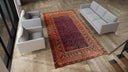 Red Vintage Traditional Anatolian Wool Rug - 7'8" x 13'