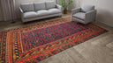 Red Vintage Traditional Anatolian Wool Rug - 7'8" x 13'