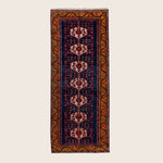 Blue Vintage Traditional Wool Rug - 6'1" x 15'