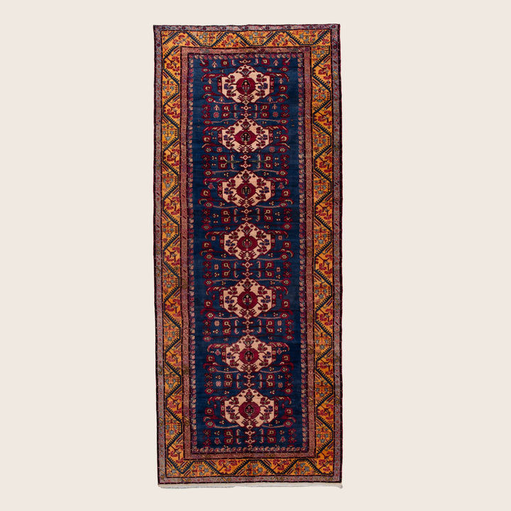 Vintage Traditional Wool Runner - 6'2" x 16'