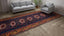 Blue and Yellow Vintage Traditional Wool Runner - 6'2" x 16'