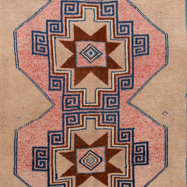 Pink Vintage Wool Runner - 5'6" x 13'