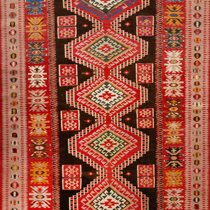 Vintage Flatweave Wool Kilim - 6' x 9'6"