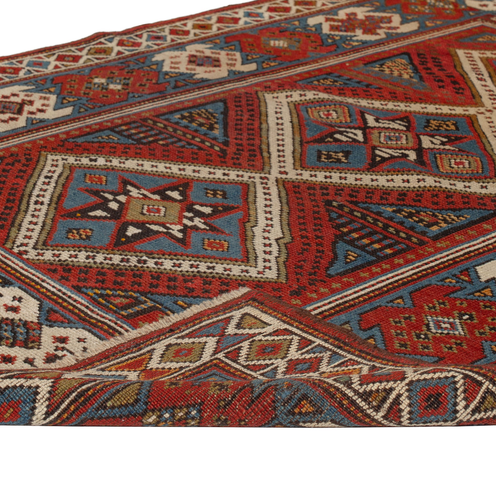 Vintage Traditional Anatolian Wool Rug - 3'8" x 4'9"