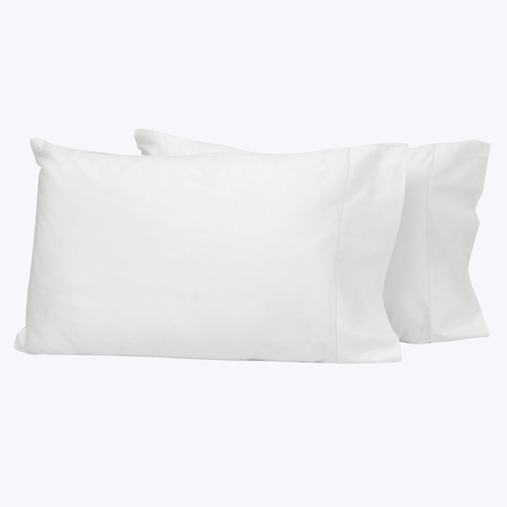 Nuvola Percale Sheets & Pillowcases, White Pillowcase Pair / King