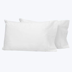 Nuvola Percale Sheets & Pillowcases, White Pillowcase Pair / King