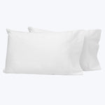 Nuvola Percale Sheets & Pillowcases, White Pillowcase Pair / King