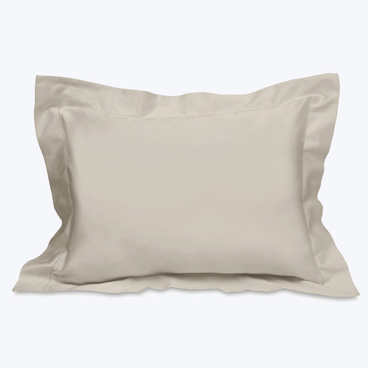 Nuvola Percale Duvet & Shams, Pearl Pillow Sham / King