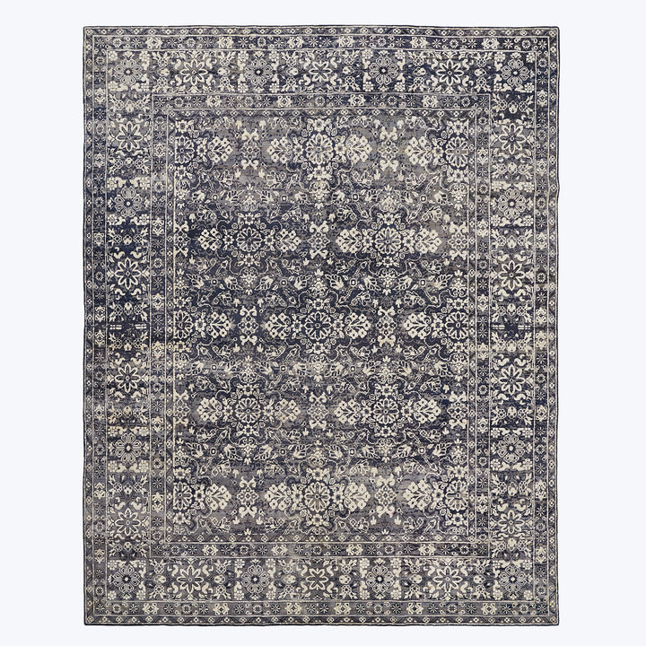 Grey Alchemy Geometric Transitional Wool Silk Blend Rug - 8' x 10'1"