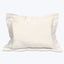 Nuvola Percale Duvet & Shams, Ivory Pillow Sham / King