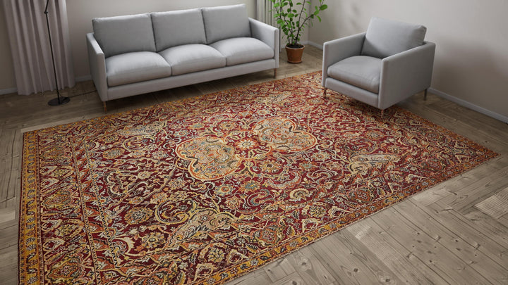 Red Alchemy Traditional Wool Rug - 8'1' x 12'1"
