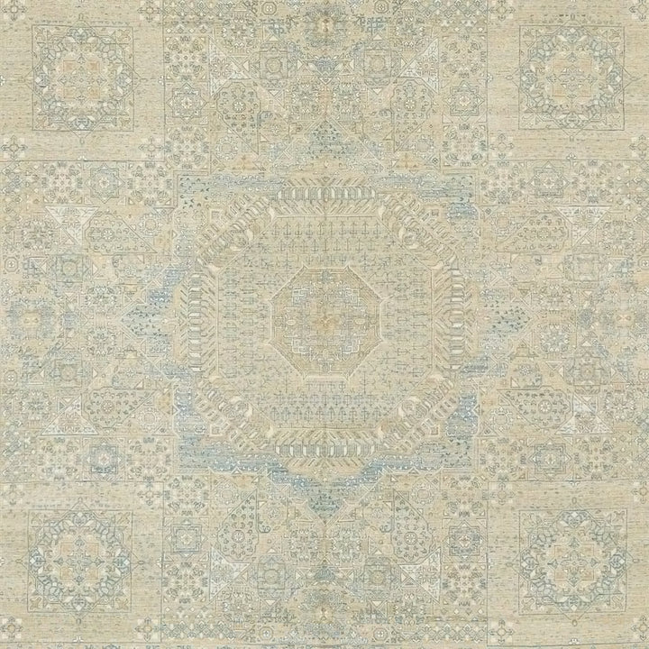 Beige Traditional Wool Rug - 12'11" x 16'