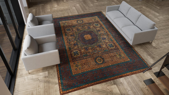 Multi Traditional Wool Rug - 9'11" x 13'2"