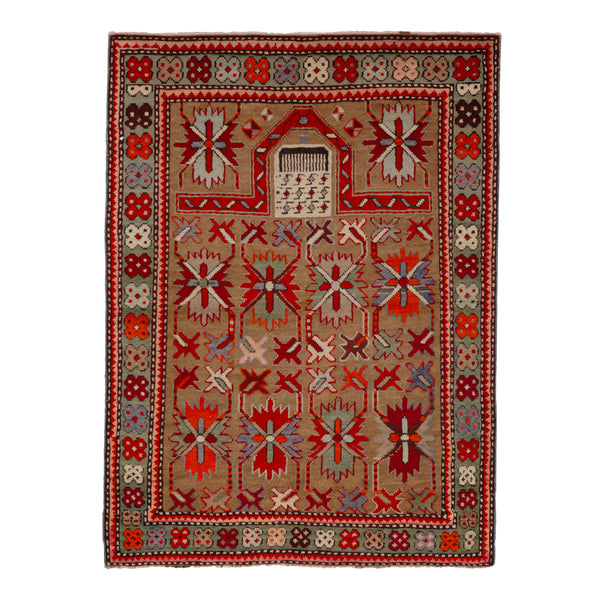 Vintage Traditional Wool Rug - 3'2" x 4'4"