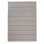 Grey Flatweave Wool Cotton Blend Rug - 9'1" x 12'