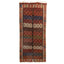 Multicolored Vintage Wool Kilim Rug - 5'7" x 13'3"