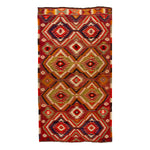 Vintage Flatweave Wool Rug - 4'7" x 9'2"
