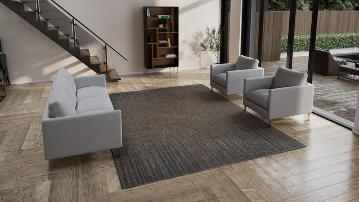 Brown Stelle Transitional Wool Rug - 9' x 12'