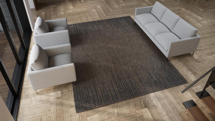Brown Stelle Transitional Wool Rug - 9' x 12'