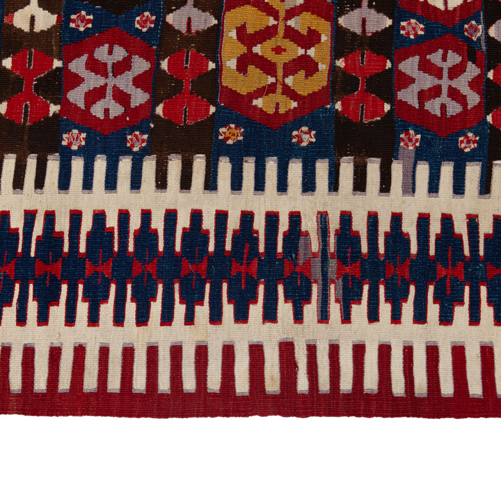 Vintage Flatweave Wool Turkish Kilim Runner - 5'3" x 12'3"
