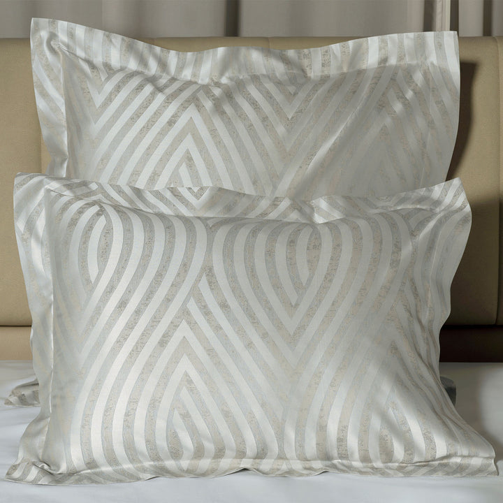 Ponza Duvet & Shams, Grey Pillow Sham / Standard