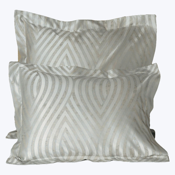 Ponza Duvet & Shams, Grey Pillow Sham / Standard