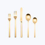 Stile Flatware, Ice Finish Oro / 20 Piece