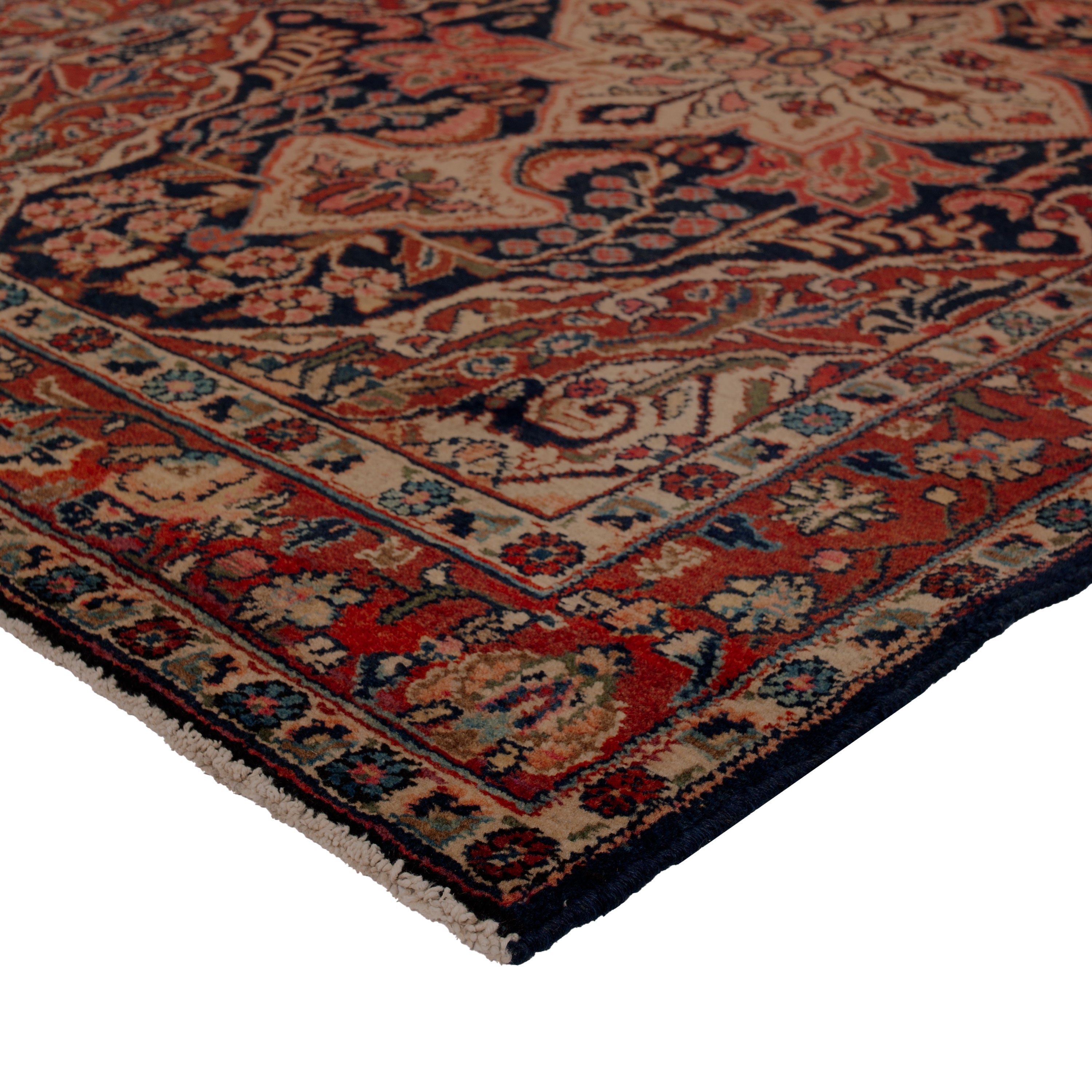 Vintage Traditional Wool Persian Rug - 4'2" x 6'4"