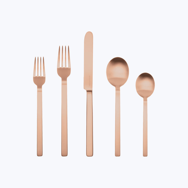 Stile Flatware, Ice Finish Bronzo / 20 Piece