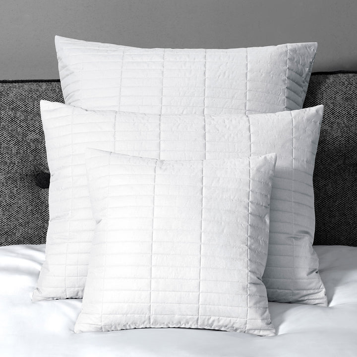 Spoleto Quilted Coverlet & Shams Pillow Shams / Standard / White
