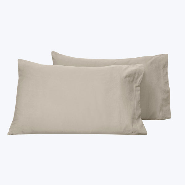 Viola Sheets & Pillowcases Pillowcase Pair / Standard / Beige