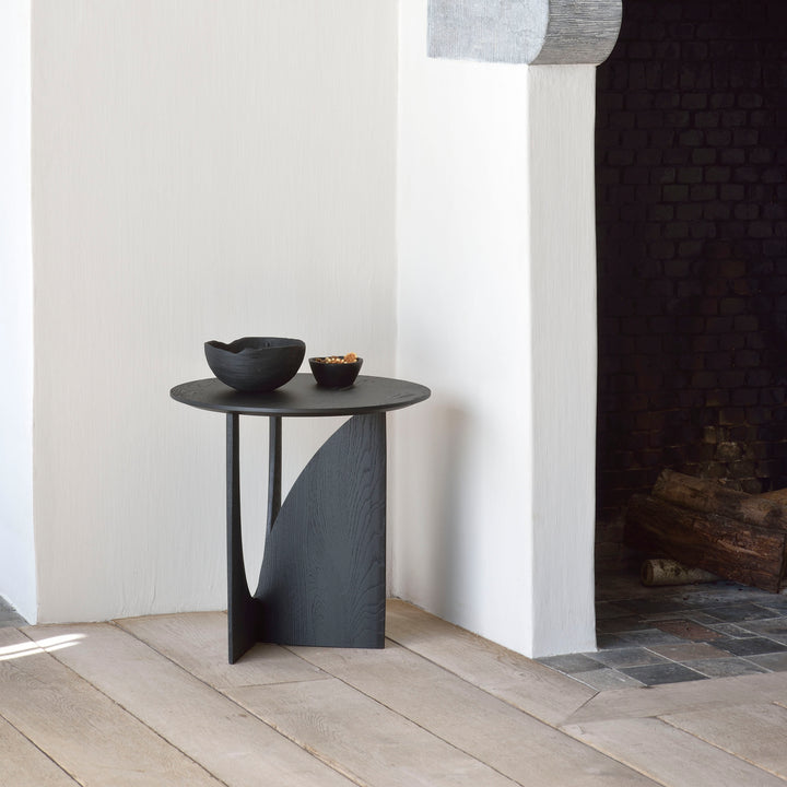 Geometric Side Table Black