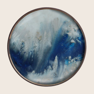Organic Tray Blue Mist / Round
