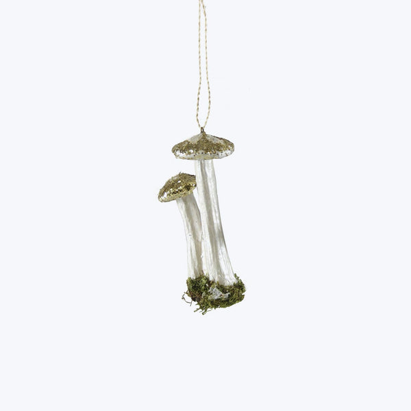 Enchanted Toadstool Ornament Gold
