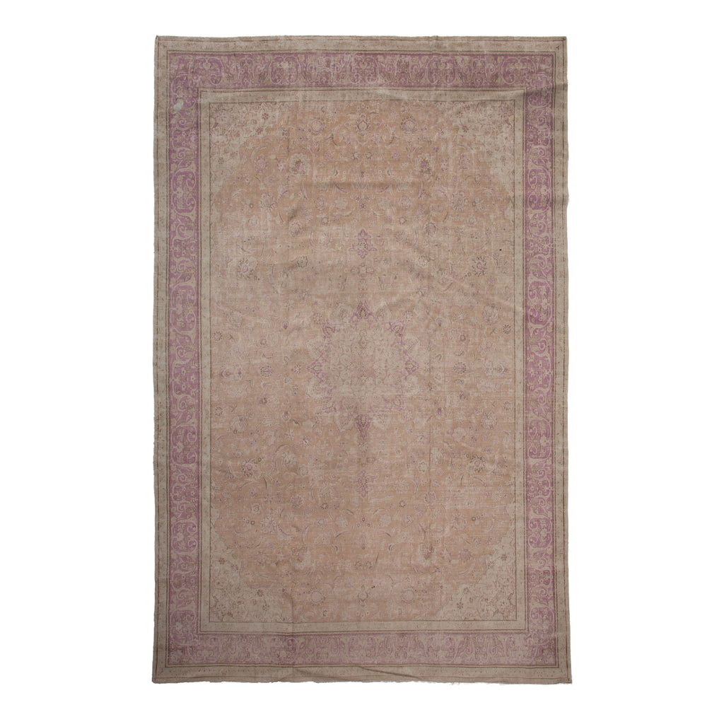 Beige Traditional Wool Rug - 10'11" x 17'