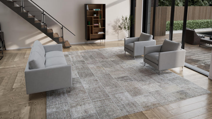 Grey Samsara Wool Rug - 12' x 15'