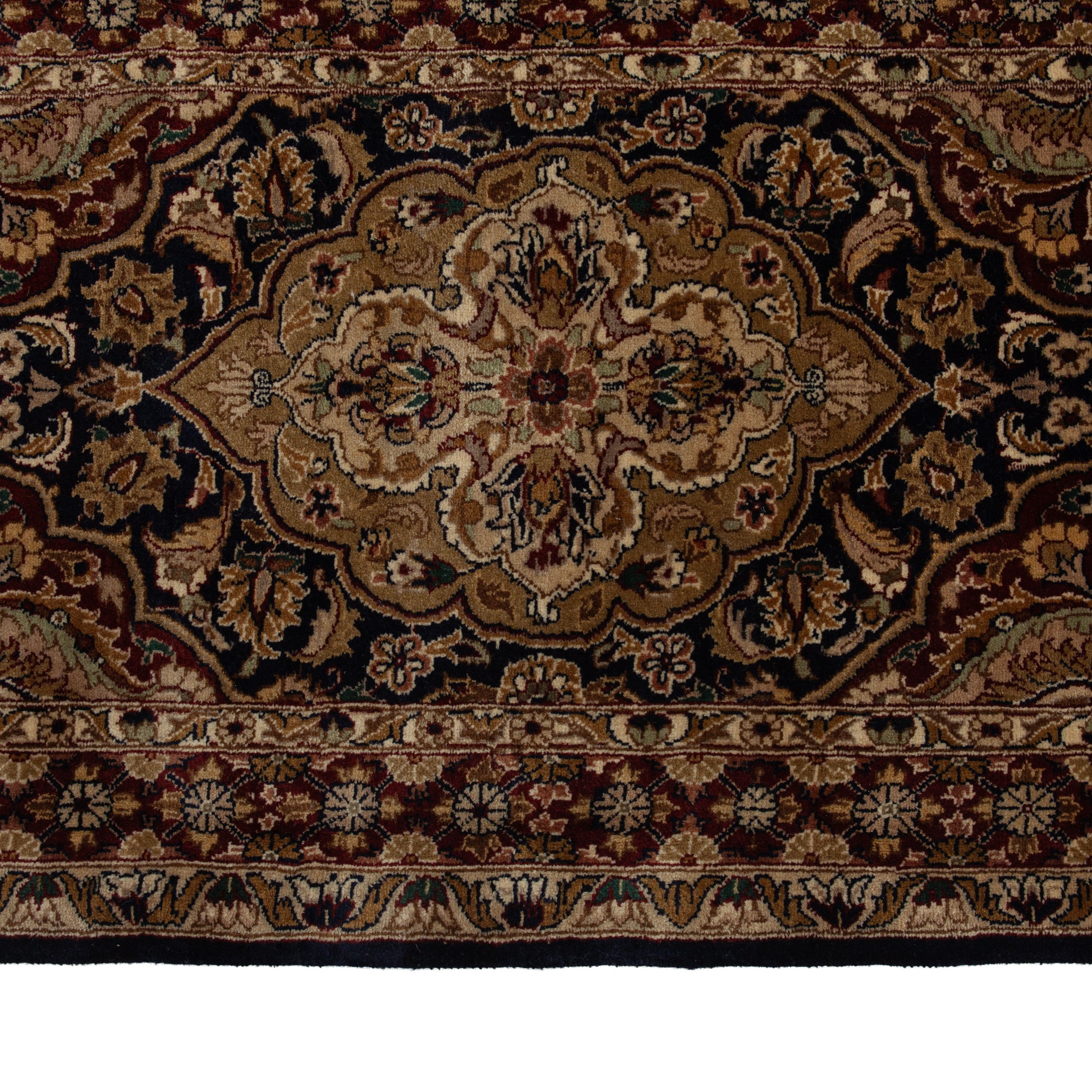 Brown Traditional Wool Rug - 12'2" x 18'4"