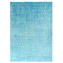 Blue Overdyed Silk Rug - 10' x 13'7"
