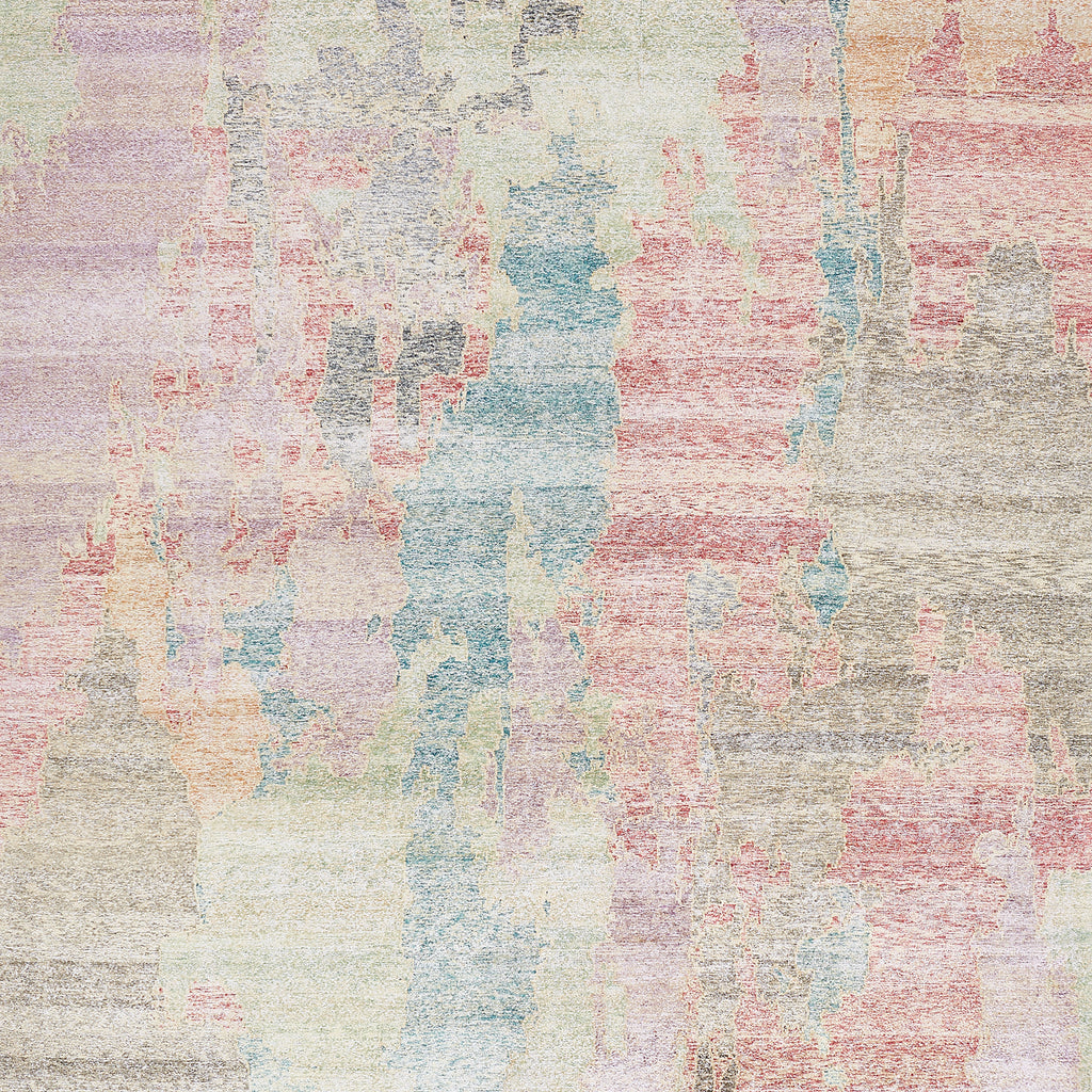 Multicolored Transitional Silk Rug - 8'9" x 11'11"