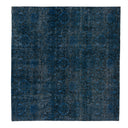 Blue Overdyed Rug - 7'8" x 8'