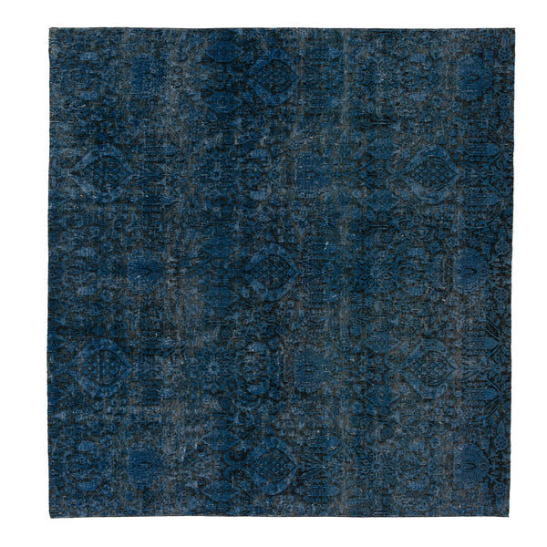 Blue Overdyed Rug - 7'8" x 8'