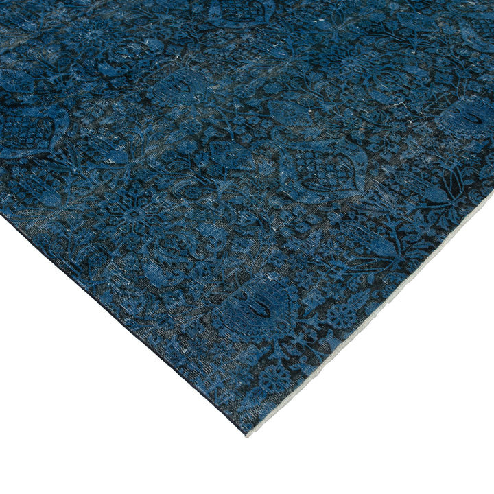 Blue Overdyed Rug - 7'8" x 8'