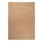 Beige Overdyed Wool Rug - 12'9" x 17'9"